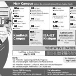 Admission Open in IBA Sukkur University - Jang Newspaper