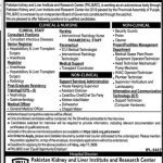 Jobs in Pakistan Kidney and Liver Institute Lahore - Jang Newspaper